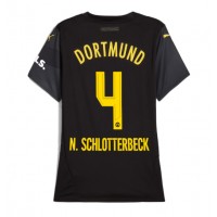 Maglie da calcio Borussia Dortmund Nico Schlotterbeck #4 Seconda Maglia Femminile 2024-25 Manica Corta